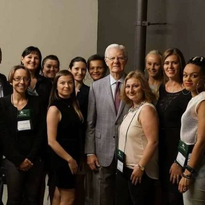 Alina with her team and Bob Proctor